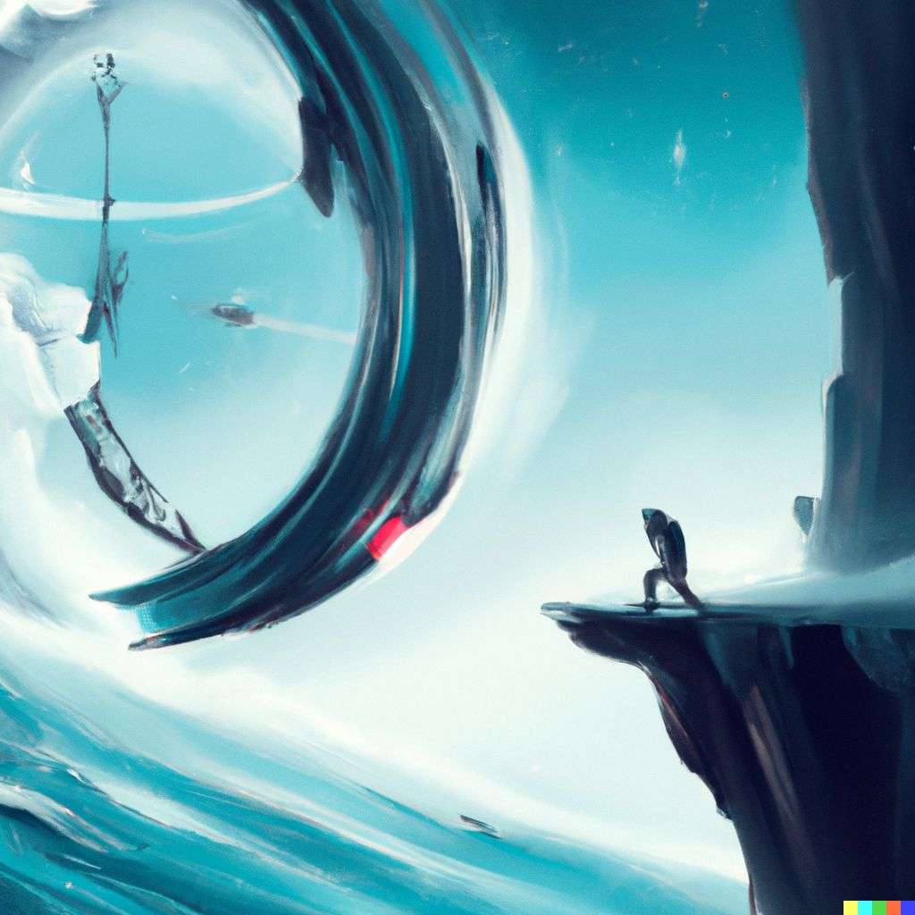 the discovery of gravity, by Stephan Martiniere